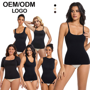 Camisola de Nailon para Comercio Exterior Transfronterizo, Tejido Sin Costuras, Control Firme del Abdomen, Tirantes Ajustables, Top Moldeador para Mujer - Product Image 4