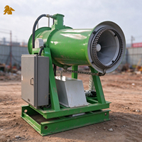 Canon de pulvérisation de brouillard automatique télécommandé 50 mètres pour la réduction de la poussière dans les entrepôts de charbon