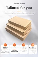 Weiße Wellpappe-Versandboxen Bedruckte Faltbare Transportkartons Leichte Flache Versandboxen Kleine Produkt-E-Commerce-Verpackung