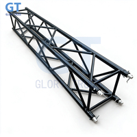 Truss modulaire carré F44 noir sur mesure 400 mm x 400 mm (16 pouces) en aluminium à raccordement par tige pour exposition et centre sportif