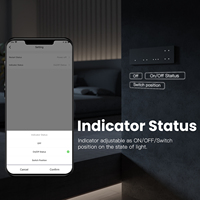 Interrupteur intelligent Moes Star Ring sans neutre, compatible Zigbee, Alexa et Google Home, avec fonction de liaison de scènes modulaire et de partage de minuterie