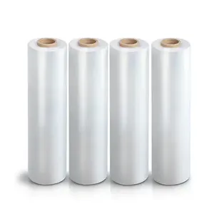 Factory Wholesale Clear <b>Plastic</b> Wrapping Film Pallet Packing <b>Wrap</b> Film 80 Gauge 40kg Transparent Lldpe Stretch Film Jumbo Rolls - Product Image 5