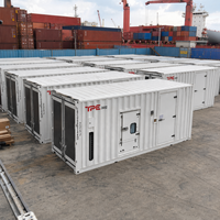 Générateur diesel silencieux à refroidissement par eau EPA Tier 4 1500 tr/min/1800 tr/min, installation rapide, hors réseau, pour usine industrielle