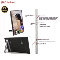Écran portable Android 15,6 pouces IPS USB avec compatibilité True Wireless pour PC/Ordinateur de bureau et récepteur satellite TV