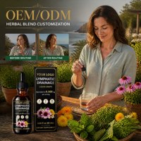 Gouttes liquides à base de plantes sous marque privée, formule de supplément botanique OEM personnalisée avec flacon et boîte pour les détaillants de produits bien-être