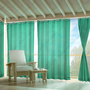Eyelet HDPE Outdoor <b>Curtains</b> 150 GSM with UV Protection and Weather Resistant Performance for Balconies Patios and Outdoor Space - Product Image 6