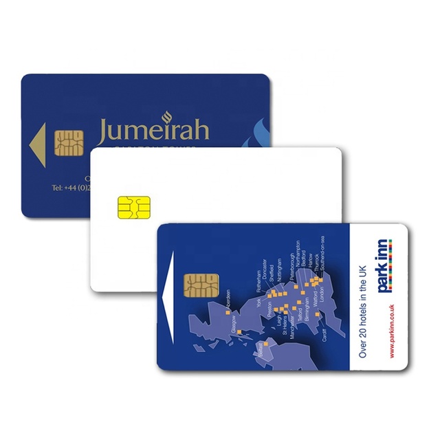 High Quality Customized Printing Plastic PVC Contact Chip Memory Card Hotel Door Contact IC Card