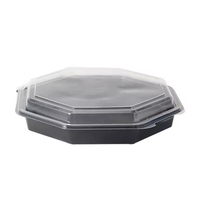 Conteneurs à emporter individuels en blister PS personnalisés en gros, pour conserver la fraîcheur des salades de légumes, emballage jetable pour salades
