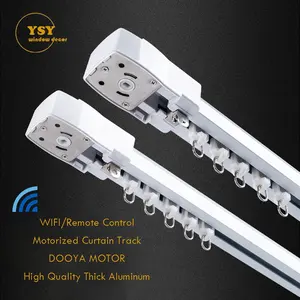 Dooya Tuya Zware Elektrische Draperie Aluminium Rails Smart Gemotoriseerde Gordijn Motor En Track Met Connector