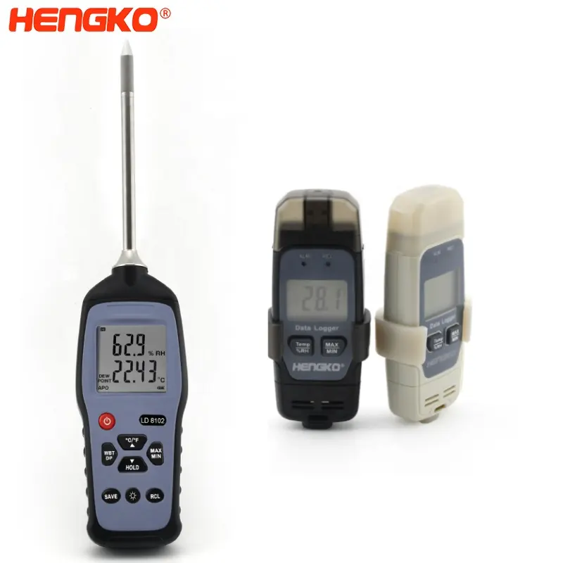 Industrial Grade Wireless Temperature And Humidity Data Logger 32000 Or 64000 Measuring Data Automatically RHT Sensor USB OEM