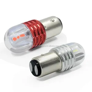 LED Perfect F2WORLD LED 1156 6LED S25 P21W 3030 Chip 12V LED branco/amarelo/vermelho LED luz reversa de backup BA15S lâmpada reversa