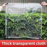Bâche en PVC non tissé enduit, imperméable, de poids moyen, avec film isolant transparent en vinyle, marque CHENLAI