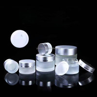 Emballage cosmétique RTS 100g 100g 100gr gramme givré transparent mat yeux visage soins de la peau crème corps beurre lotion verre pot conteneur