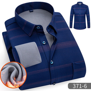 Nuova camicia calda da <span class=keywords><strong>uomo</strong></span> con <span class=keywords><strong>velluto</strong></span> spesso e Top Casual per l'autunno e l'inverno - Product Image 6