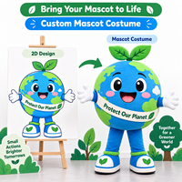 Costume de mascotte environnementale personnalisé OEM ODM Fabricant de costumes de personnages écologiques