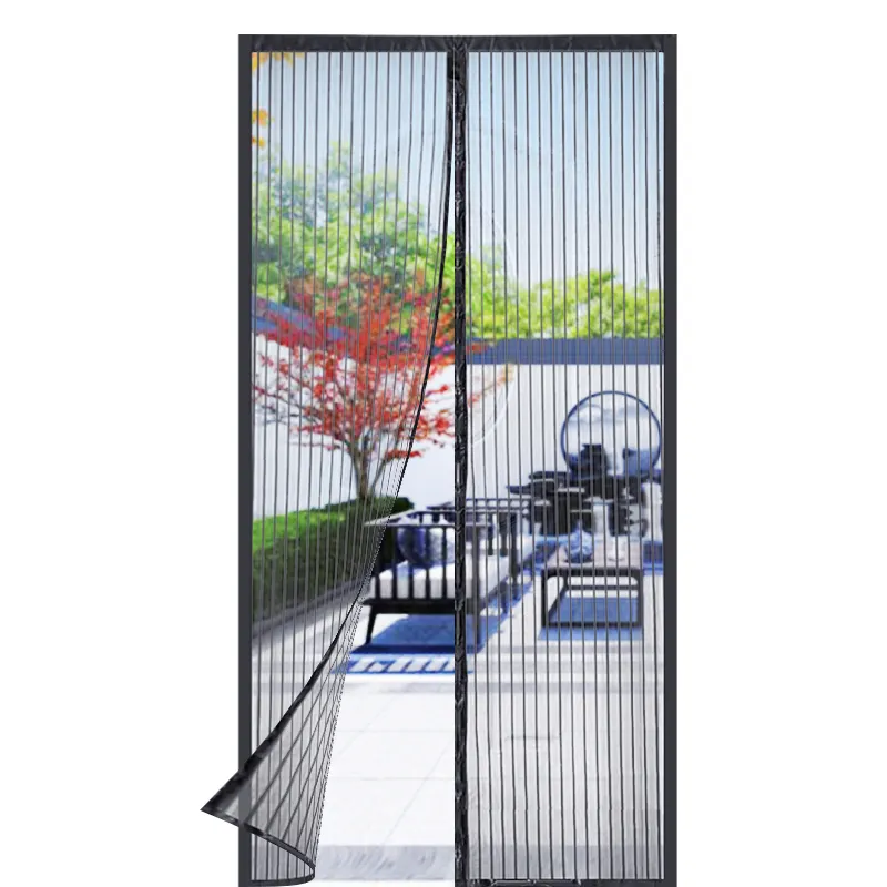 Professional Magnetic High quality Factory Supply Magnet Strip Hand Stitching Sides Hanging Magnetic Mesh screen door
