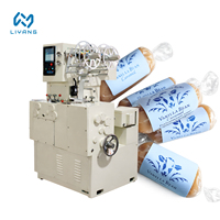 Máquina Automática de Alta Velocidad para Envasado de Dulces, Máquina Cortadora y Envolvedora de Caramelos Blandos, Máquina Cortadora y Envolvedora de Caramelos con Doble Torsión