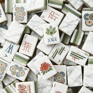 Tuiles de Mahjong Personnalisables Haut de Gamme 4 Couches Coquille de Tortue Tuiles de Mahjong Américaines avec Votre Design - Product Image 3