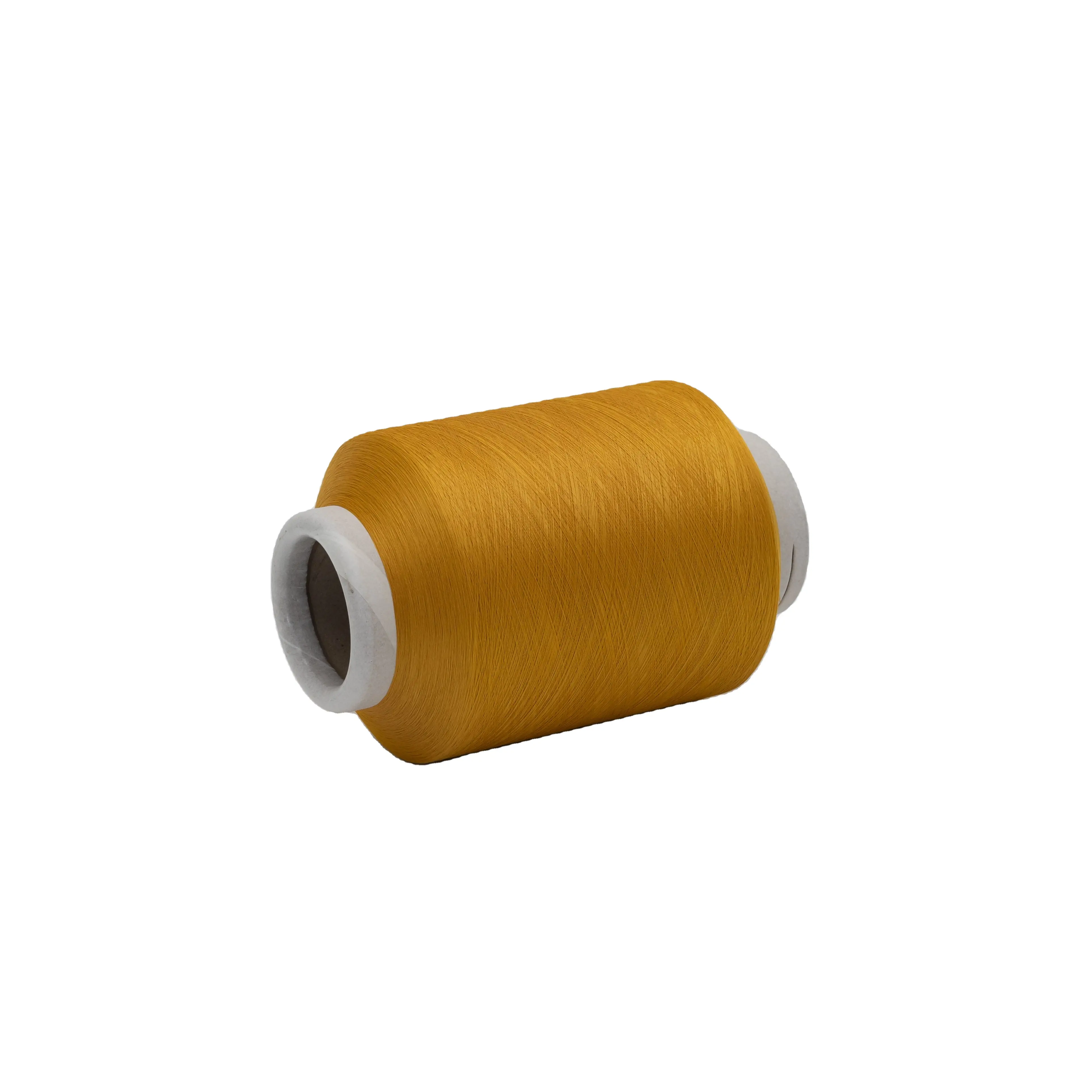 Fournisseur de fil recouvert de lycra spandex avec certificat GRS 4075/36f pour le tricot