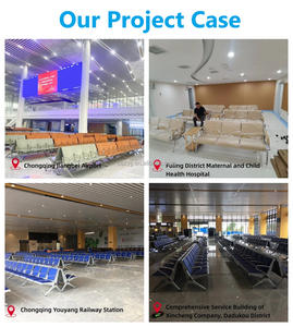 Canapé d’attente confortable pour clients, fauteuil lounge moderne rembourré pour réception de bureau et salon - Product Image 3