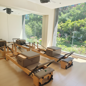 <span class=keywords><strong>Reformer</strong></span> <span class=keywords><strong>Pilates</strong></span> in Legno di Alta Qualità Jaalee <span class=keywords><strong>per</strong></span> Uso Domestico e Commerciale - Product Image 1