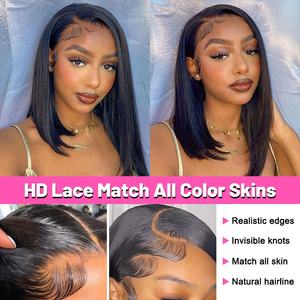 เวียดนามวิกผมลูกไม้ด้านหน้า100% ผมของมนุษย์ความยาวฐานลูกไม้สีน้ำตาลอ่อนทุกสีเหมาะกับผมคุณภาพสูง - Product Image 6