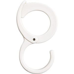 S Shape <b>Hook</b> Abs Material 1 3kg Load Capacity Wardrobe <b>Coat</b> Hat Bag <b>Hook</b> Round Rod Use - Product Image 2
