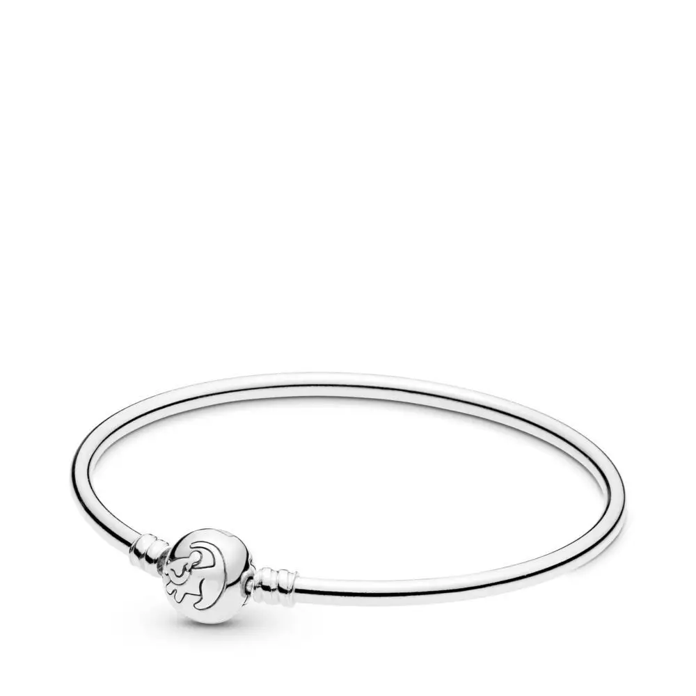 Grace Fashion New The King Bangle Bracelet Fits Beads Silver Jewelry For Woman Make Up Fashion European Bracelet