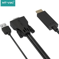 Câble HDMI vers VGA 1080P 60Hz HDMI 1.2 de 1,8 m pour PC portable vers projecteur HDTV - Vente Flash