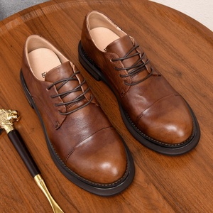 New Design Plus Size Breathable <b>Men</b> Formal <b>Dress</b> Shoes Cowhide Genuine Leather Oxfords for Business Casual Occasions - Product Image 1