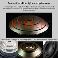 KYYSLB Speaker Rak Buku HiFi Pasif 10 Inch Fever, Monitor Audio Profesional, LoudSpeaker, Peralatan Suara/Amplifier/Speaker