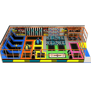 Huge Playground Soft <b>Play</b> Trampoline Park Indoor Kids Foam Cube Slide Trampoline Internal - Product Image 2