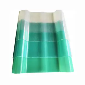 Hoja de invernadero de fibra de vidrio transparente Hoja de fibra de vidrio corrugado transparente para techos Frp FRP Hoja ignífuga