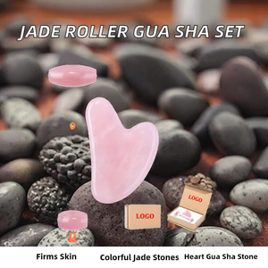 Set <span class=keywords><strong>de</strong></span> <span class=keywords><strong>Rodillo</strong></span> Facial y Gua Sha <span class=keywords><strong>de</strong></span> <span class=keywords><strong>Cuarzo</strong></span> Rosa - <span class=keywords><strong>Rodillo</strong></span> Facial <span class=keywords><strong>de</strong></span> Piedra en Forma <span class=keywords><strong>de</strong></span> Corazón con Efecto Reafirmante <span class=keywords><strong>para</strong></span> Uso Doméstico - Product Image 3