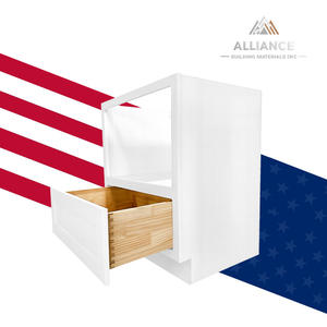 Gabinete de microondas de cocina americana MDB30 envío gratis en stock 30 "W x 34,5" H x 24 "D gabinete de microondas de coctelera blanca con almacenamiento - Product Image 1