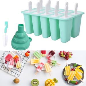 Moule à crème glacée en silicone durable 6/10/12 trous Popsicle Stick fait maison facile à libérer <span class=keywords><strong>KonBo</strong></span> 1-3L Capacité manuelle - Product Image 2