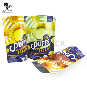 Tiefdruck bedruckter Stand Up Beutel Aluminium folien beutel Kartoffel chips Pflanzen chips Knusprige Chips Nuss Lebensmittel verpackungs beutel