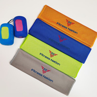 Serviette rafraîchissante en microfibre personnalisée pour événements, avec logo sur mesure, souvenir de marathon, serviette de sport respirante à froid instantané pour la course à pied