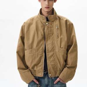 JAC22 M8438Y Мужская холщовая куртка с воротником-стойкой - Product Image 2