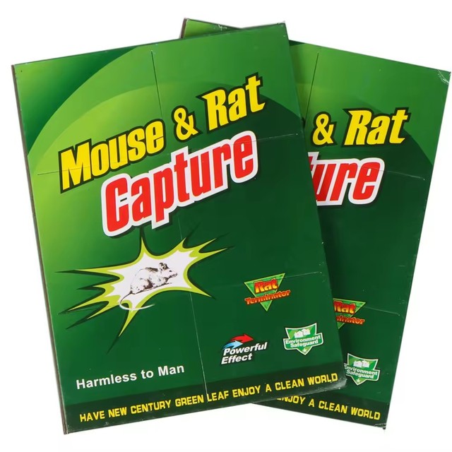 Glue Mouse Trap Sticky Boards-Solid Mouse Repeller Non-Toxic Eco-Friendly Disposable Rodent Control for Home & Warehouse Use