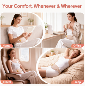 Nuevo Cinturón de Masaje Abdominal Portátil con Calor, Almohadilla Térmica Menstrual Inalámbrica para Aliviar los Cólicos Menstruales en Mujeres - Product Image 5