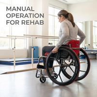 Fauteuil roulant sport de luxe en aluminium CA9886LQ, haute résistance, léger, certifié CE, manuel, pour usage hospitalier, réadaptation et thérapie