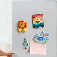 Autocollant de réfrigérateur personnalisé DIY, produits créatifs de dessin animé, support de téléphone portable en PVC tendance