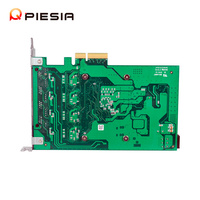 Tarjeta de red PCIe 2,0x4 4 4 puertos RJ45 POE 2500/1000/100/10Mbps tarjeta vertical Gigabit 1U servidor Ethernet PCI Express adaptador