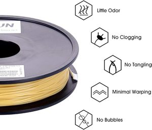 ESUN-<span class=keywords><strong>Filament</strong></span> en <span class=keywords><strong>PVA</strong></span> <span class=keywords><strong>soluble</strong></span> dans l'eau pour imprimantes 3D, matériau PC naturel de 1.75mm, bobine de 0.5kg, quantité minimale de commande de 5kg - Product Image 4