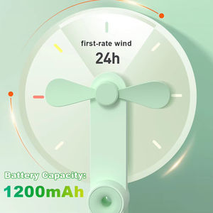 USB Charging Mini Folding Fan 3 Speed Foldable Hand Fan Multi-function Lightweight <b>Table</b> Fan Battery Operated for Home Office - Product Image 4