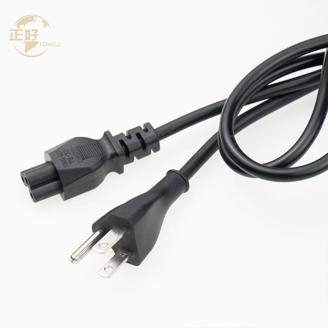 18AWG NEMA 5-15P to IEC C5 Power Cable US 3-Prong Male to Mickey Mouse Power Cord