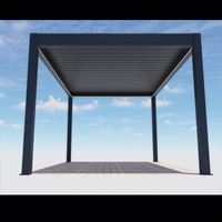 Toja Grille Lames Gazebo Terrasse Maison Support Extérieur Motorisé Bio Climat Extérieur Pergola Ouvrable