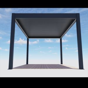 Toja Grille Lames Gazebo <span class=keywords><strong>Terrasse</strong></span> Maison Support Extérieur Motorisé Bio Climat Extérieur Pergola Ouvrable - Product Image 5