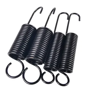 JH Stainless Steel Spring Tension Coil Spiral Balance Extension Spring Custom Black Coating Coil Extension Spring